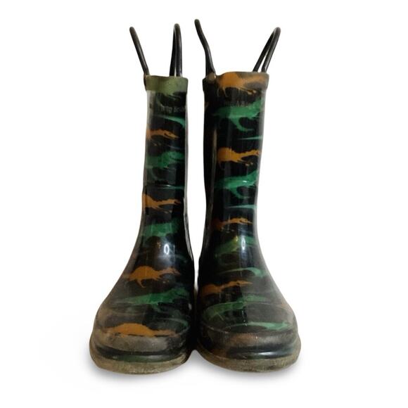 Western Chief Dino Stomp Lighted Rain Boots - Picture 2 of 9